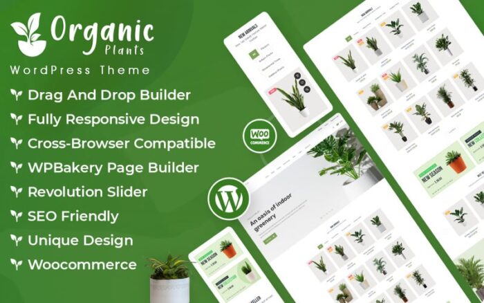 Organic Plants WooCommerce Store