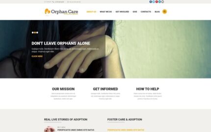 Orphanage Donations Joomla Template