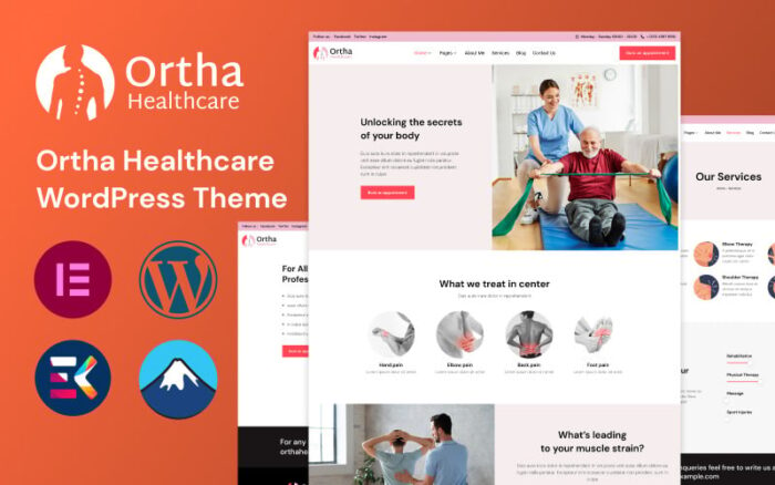 Tema WordPress Perawatan Kesehatan Ortha