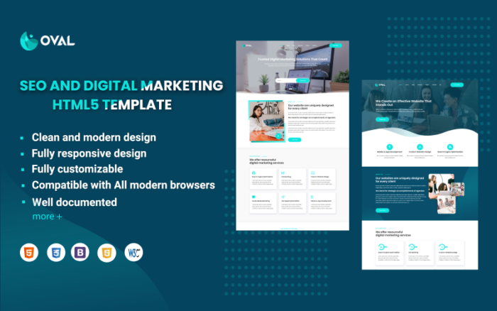 Oval - Template HTML5 SEO dan Pemasaran Digital