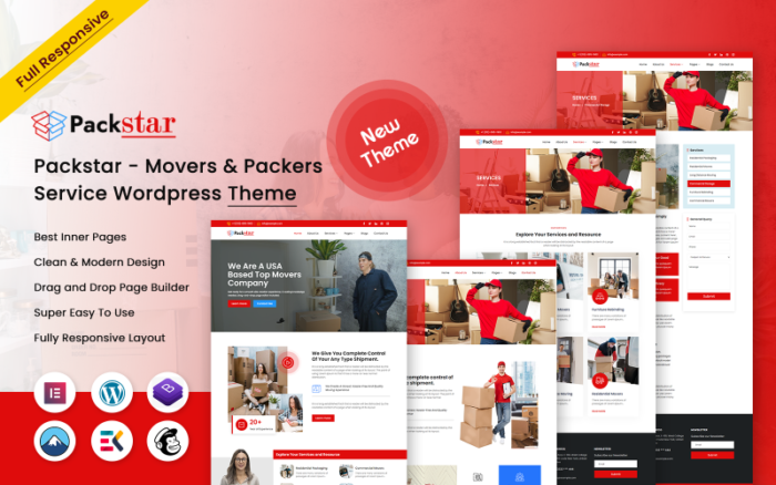 Packstar - Tema WordPress Layanan Penggerak & Pengemas