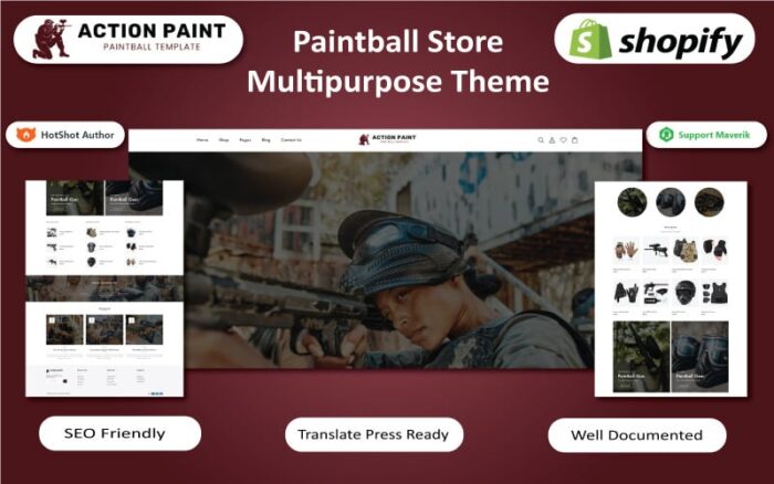 Paintball - Tema Shopify Toko Senjata dan Peralatan Paintball