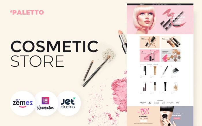 Paletto - Tema Elementor WooCommerce Toko Kosmetik