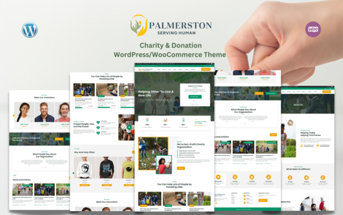 Palmerstone - Tema WordPress WooCommerce untuk Amal & Donasi