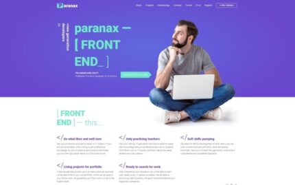 Paranax - IT Courses WordPress Elementor Theme