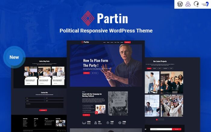 Partin - Tema WordPress Responsif untuk Kampanye Politik dan Partai