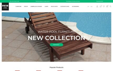 Patio-Garden Furniture Store Ecommerce Bootstrap Clean PrestaShop Theme