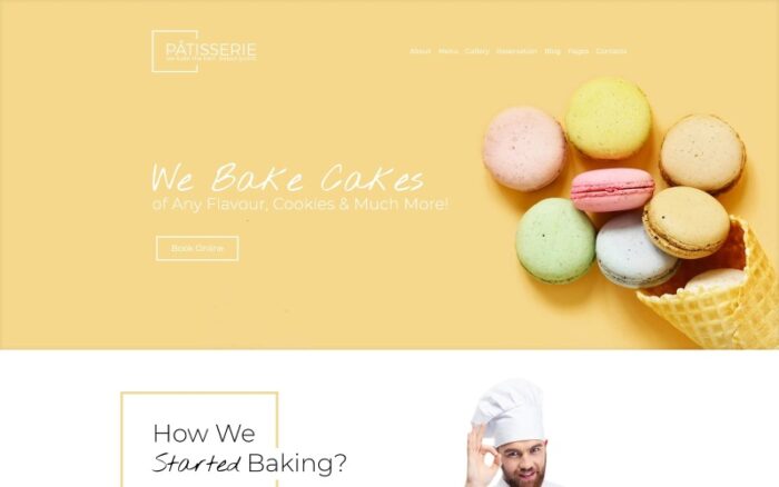 Patisserie - Tema WordPress Responsif Cakery