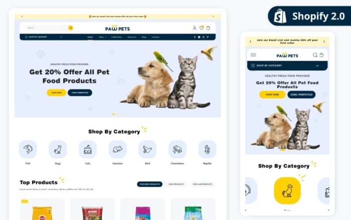 PawPets  - Best Shopify 2.0 Pets Theme