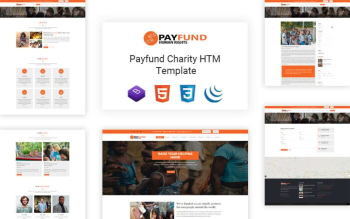 Payfund - Template Situs Web Organisasi Amal Nirlaba