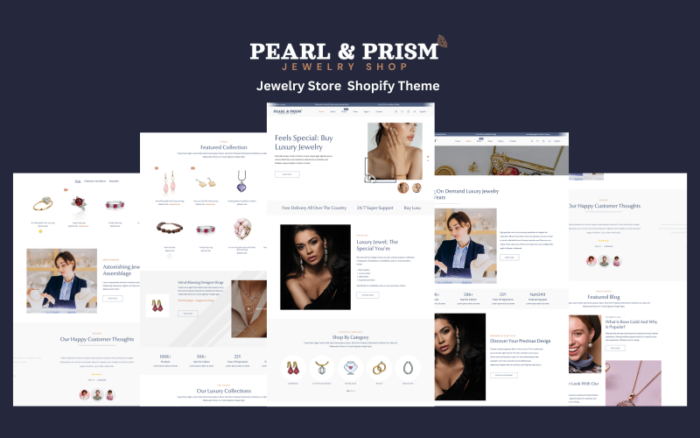 Pearl & Prism - Tema Shopify Toko Perhiasan