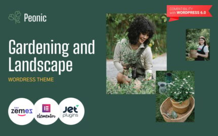 Peonic - Tema WordPress Berkebun dan Lanskap