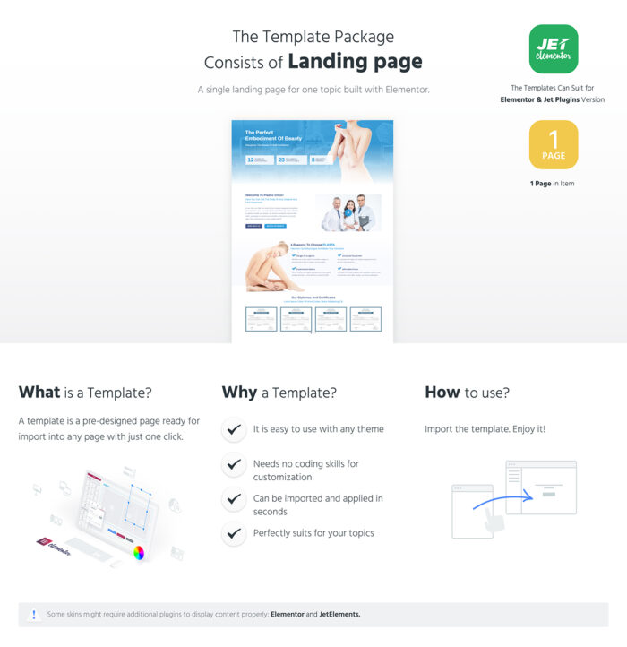 Perfectia - Template Elemen Jet Medis - Fitur Gambar 1