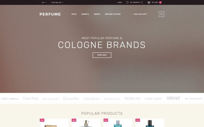 Template OpenCart Toko Parfum