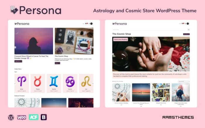 PERSONA - Tema WordPress Influencer Astrologi