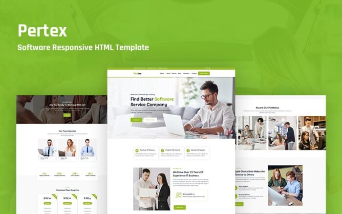 Pertex – Template Situs Web Responsif Perangkat Lunak