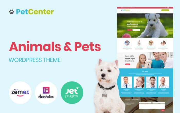 PetCenter - Tema WordPress Responsif untuk Hewan & Hewan Peliharaan