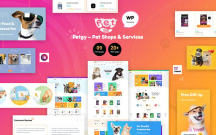 Petgy – Tema WordPress Elementor Toko & Layanan Hewan Peliharaan