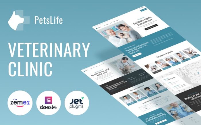 PetsLife - Tema WordPress Dokter Hewan Responsif