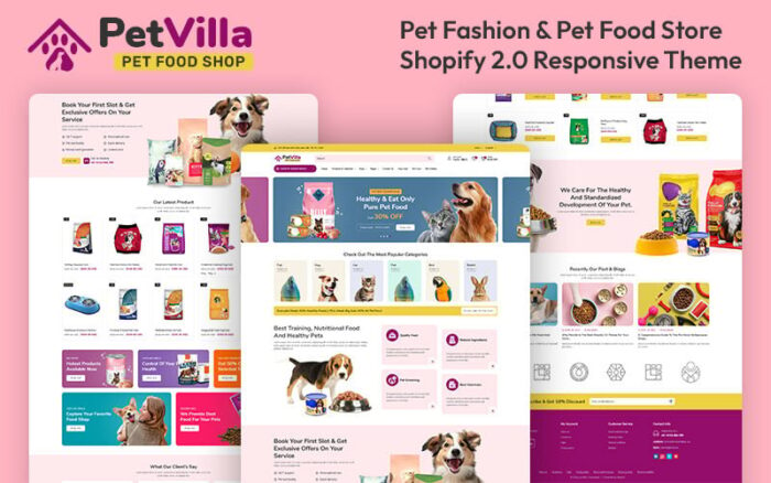 Petvilla- Pet Food & Pet Store Multipurpose Shopify 2.0 Responsive Theme