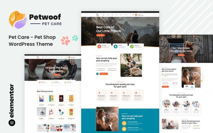 Petwoof - Tema WordPress Perawatan Hewan Peliharaan & Toko Hewan Peliharaan