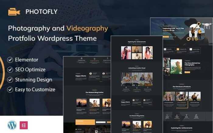 Photofly – Tema WordPress Portofolio Fotografi dan Videografi Kamera