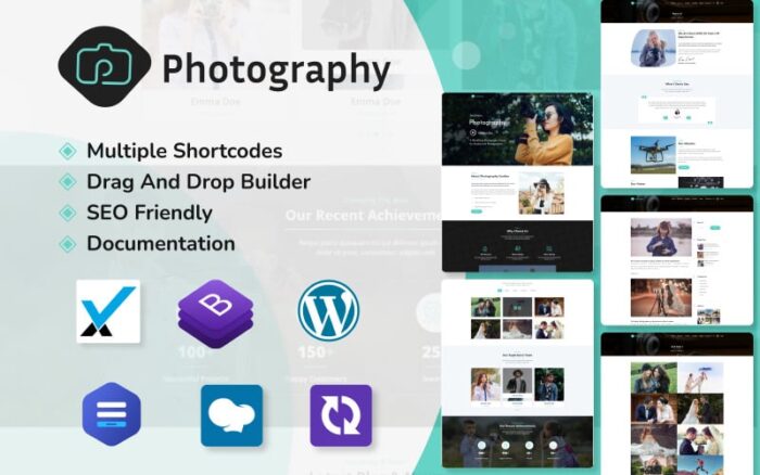 Tema WordPress Portofolio Fotografi