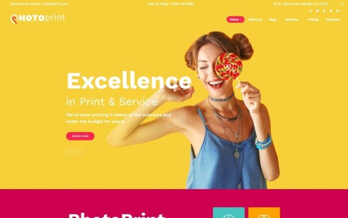 PhotoPrint - Tema WordPress Responsif untuk Toko Percetakan