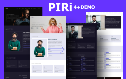 PIRI - Template HTML5 Portofolio Pribadi