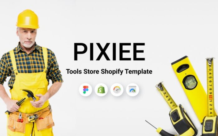 Pixee - Tema Shopify Toko Alat dan Konstruksi Responsif