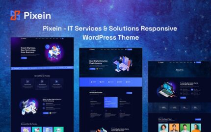 Pixein - Tema WordPress Responsif Layanan & Solusi TI