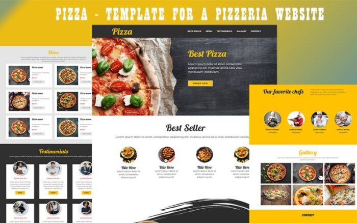 Pizza - Template untuk Situs Web Restoran Pizza