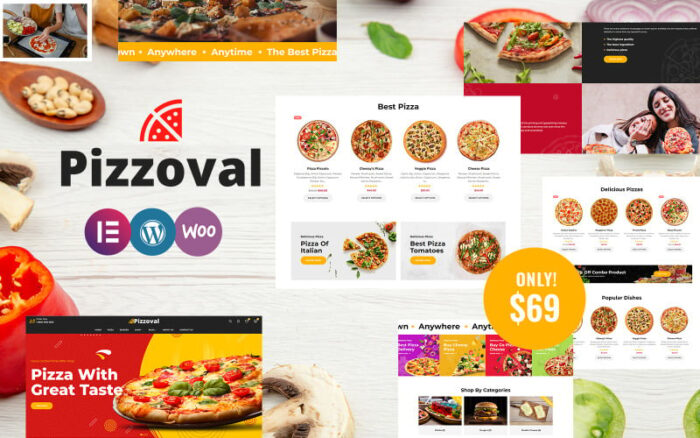 Pizzoval - Tema WooCommerce Pizza, Makanan Cepat Saji & Restoran