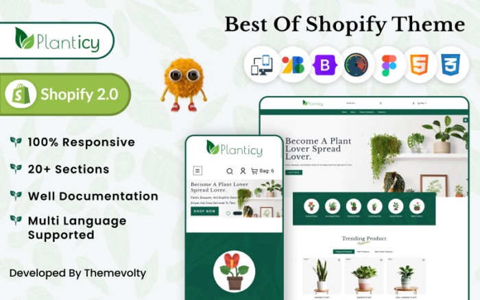 Planticy Nursery–Interior & Rumah–Furnitur Shopify 2.0 Tema Responsif Premium