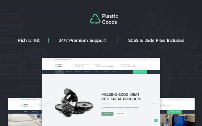 Barang Plastik - Template Situs Web Bisnis Multihalaman