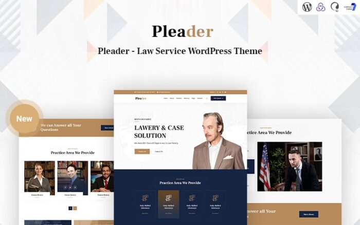 Pleader - Tema WordPress Responsif Layanan Hukum