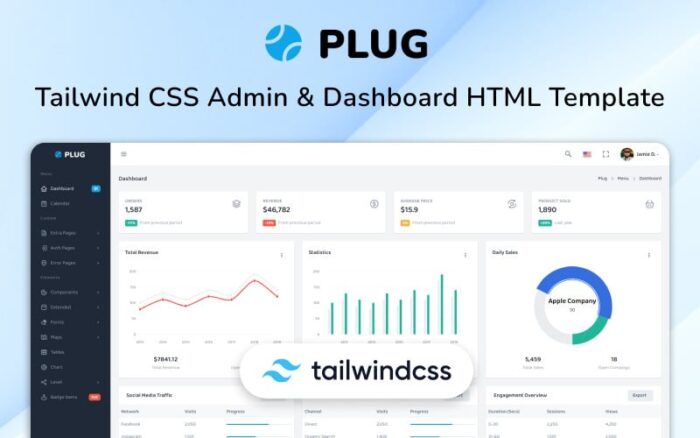 Pasang - Templat Admin & Dasbor CSS Tailwind