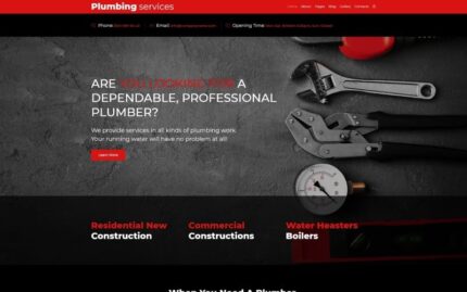 Plumbing Services Joomla Template