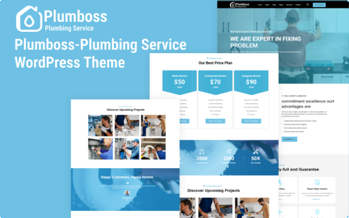 plumboss - Tema Wordpress Layanan Perpipaan