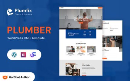 Plumfix- Plumbing Services WordPress Elementor Theme