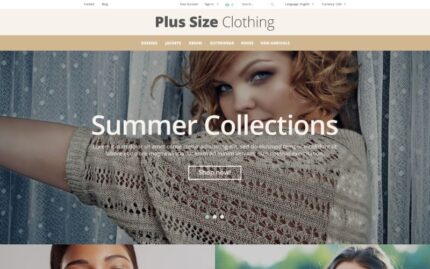 Plus Size Clothing PrestaShop Theme