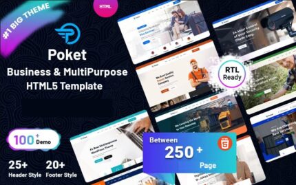 Poket - Template Situs Web Responsif Bisnis dan Serbaguna