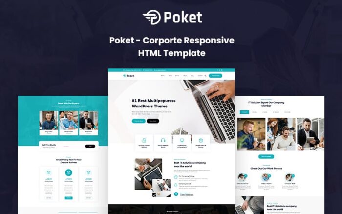 Poket – Template Situs Web Responsif Perusahaan