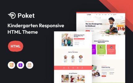 Poket – Kindergarten and  or Primary School Responsive Website Template