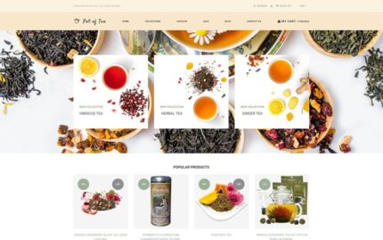 Pot of Tea - Tea Shop Multipage Clean Shopify Theme