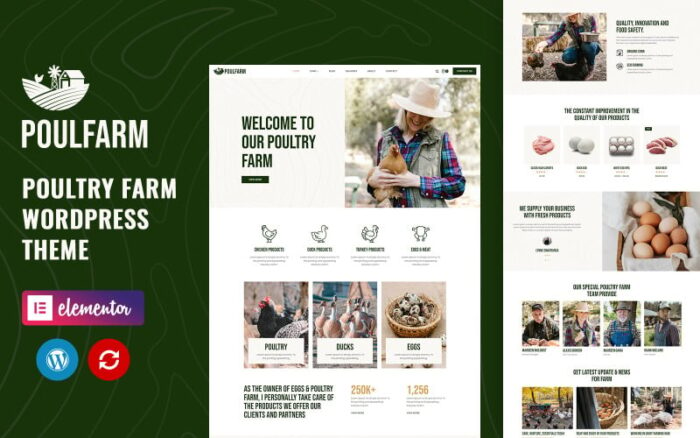 Poulfarm - Tema WordPress Peternakan Unggas dan Pertanian