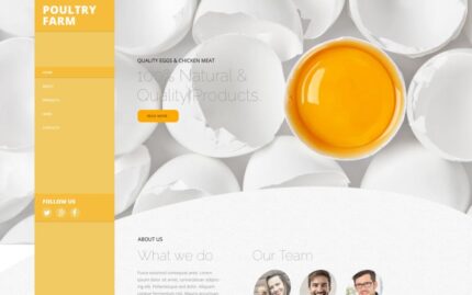 Poultry Farm Website Template