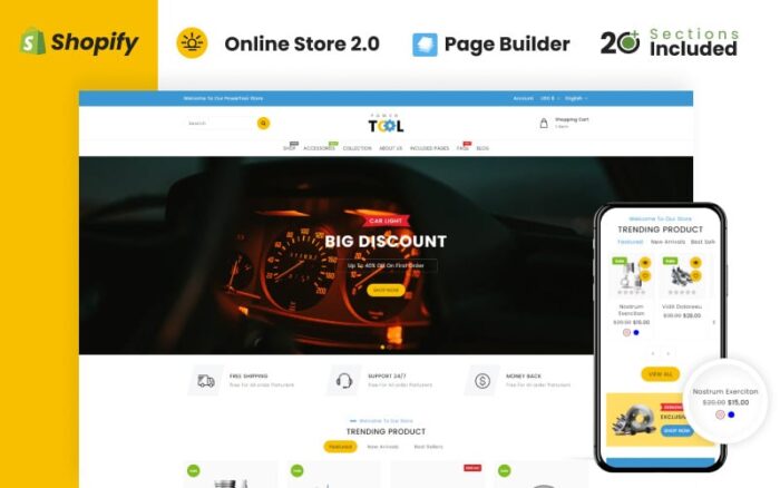 Tema Shopify Toko Perkakas Listrik dan Aksesori