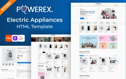 PowerEx - Template HTML Situs Web Toko Elektronik