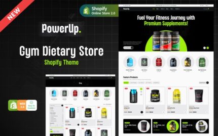 Powerup - Tema Shopify Suplemen Kebugaran & Gym